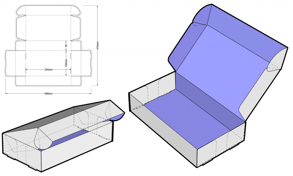 custom die cut design package