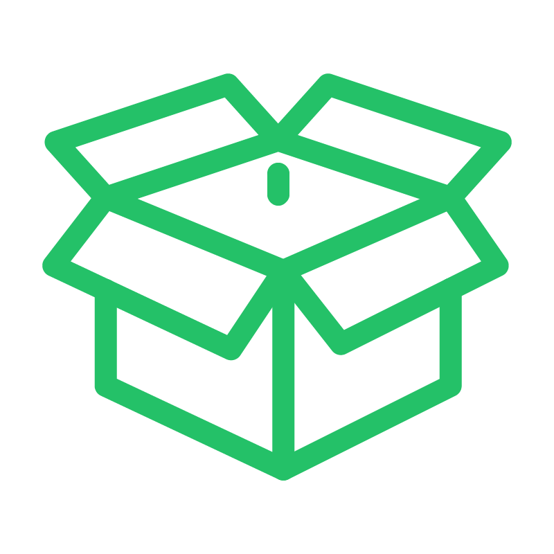 box icon in green