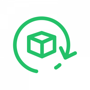 kitting fulfillment icon in green
